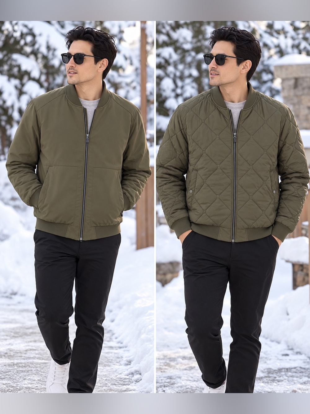NWT- Lululemon Men's Olive reversible insulated Bomber Jacket